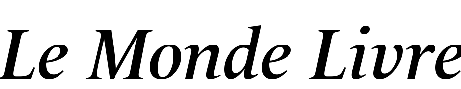 Le Monde Livre Os F Semi Bold Italic Yazı tipi ücretsiz indir